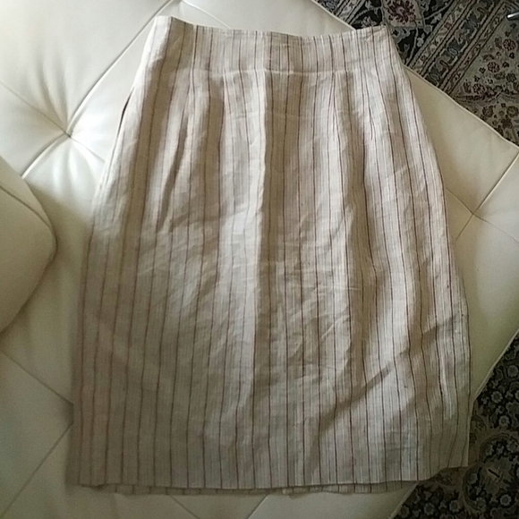 DIOR - vintage high waisted linen skirt - Picture 2 of 5